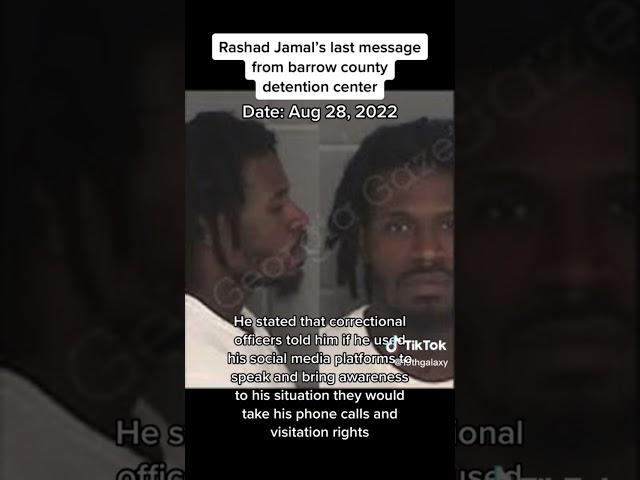 Rashad Jamal’s last message from prison 