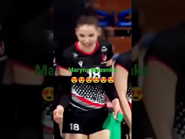 Maryna Mazenko | beautiful | volleyball ##beautiful #youtubeshorts #youtube #sports #ukraine #smile