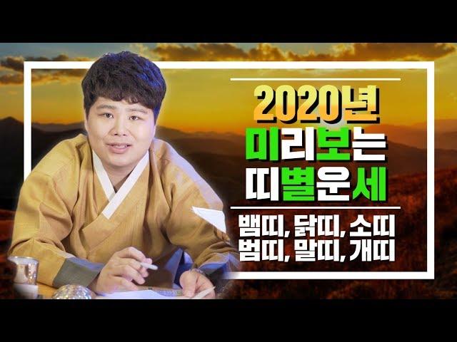 2020년 미리보는 띠별운세 월별로 보는 운세! 재물운 급상승 큰돈 만지는 행운의 띠는!? [뱀띠,닭띠,소띠,범띠,말띠,개띠]