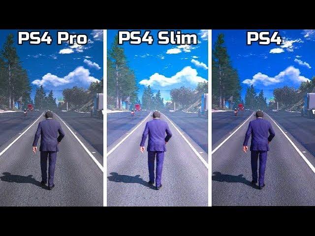 PS4 Pro VS PS4 Slim VS PS4 4K Graphics Comparison | ft. PUBG, GTA 5, God of War 4, FIFA 19, Fortnite