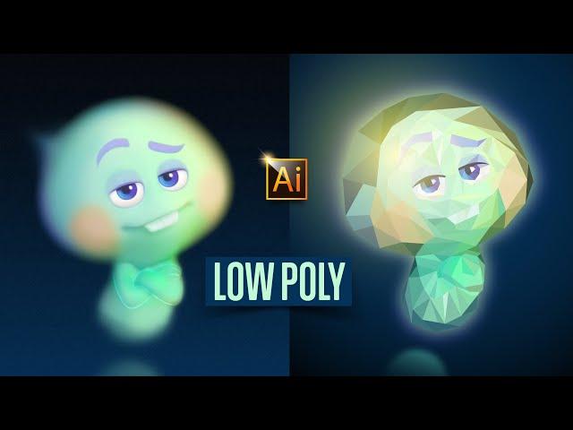 HOW TO DRAW IN LOW POLY STYLE IN ADOBE ILLUSTRATOR? DRAWING CHARACTER. TIPS AND TRICKS