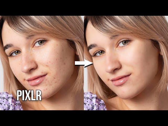 How to Smooth and Remove Skin Blemishes in the Pixlr Editor