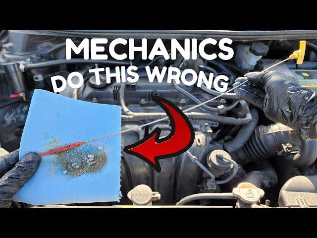 I can't believe Mechanics don't know How to change engine oil correctly!