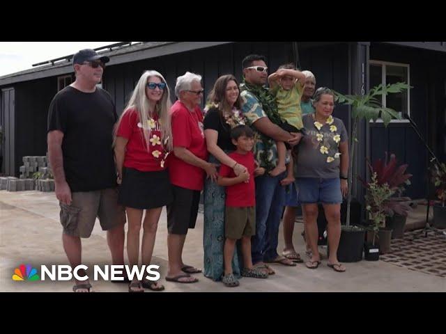 Good News: First family moves back to Lahaina neighborhood destroyed by fire