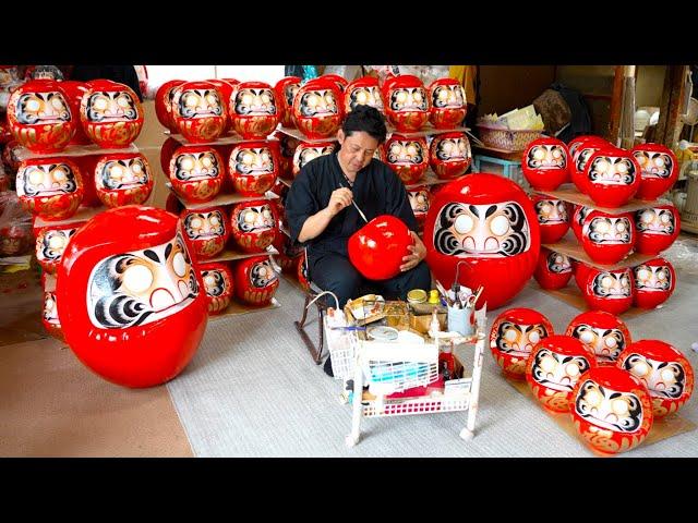 How Japanese Daruma is made.An old Japanese factory that has been making Daruma for over 150 years.