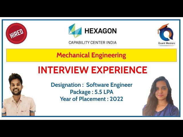 Hexagon Capability Center Interview Experience | Designation Software Engineer