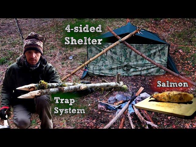 Wilderness Wonders: Tarp Shelter, Trap Tactics, and Fireside Feast!