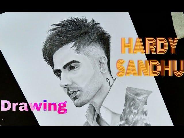 Drawing HARDY SANDHU|KYA BAAT  HAI | By ANKYARTIC