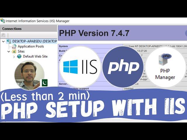 PHP Installation with IIS Manager (Less than 2 minutes) | WebAppCoder