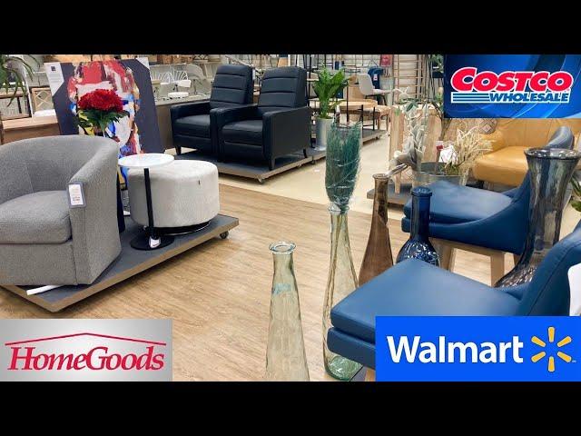 HOMEGOODS COSTCO WALMART FURNITURE SOFAS ARMCHAIRS TABLES SHOP WITH ME SHOPPING STORE WALK THROUGH