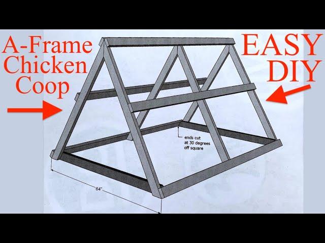 HOW TO Build an EASY DIY A-Frame Chicken Coop | Part #1 (Pallet Project)