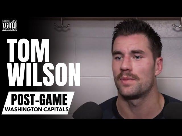 Tom Wilson Reacts to Charlie Lindgren Scoring on Washington Capitals Own Net: "We Love That Guy"