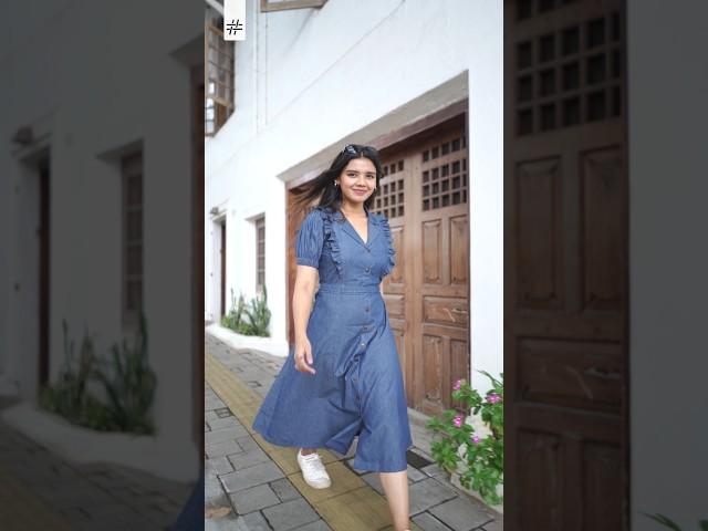 Launched! Indigo Chic Dress #fashion #womensfashion #dress #indowestern #hashboosh