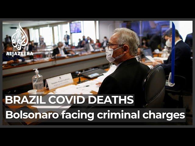 Brazil Senate report backs criminal charges against Bolsonaro