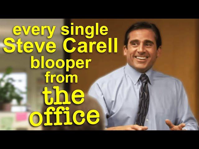 literally just every single steve carell blooper from The Office | Comedy Bites