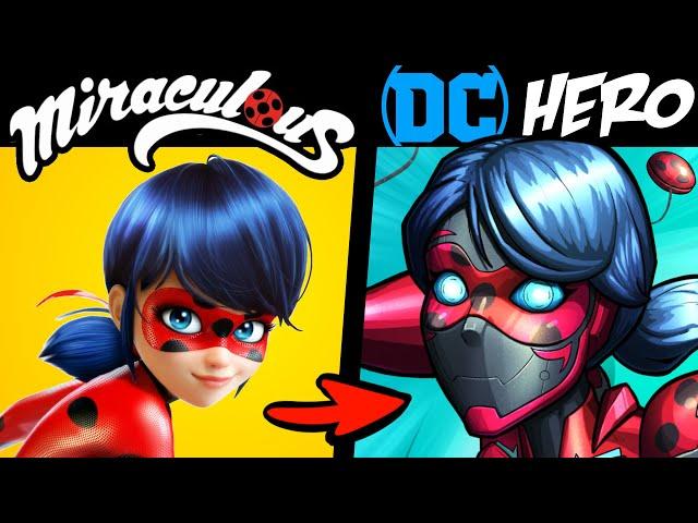 What if MIRACULOUS LADYBUG Characters Were DC Heroes & Villains (Stories & Speedpaint)