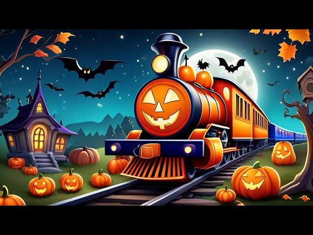 Halloween Train - October Happy Halloween Cartoon Train for kids - kartun