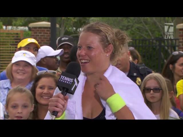 Laura Siegemund - Charleston 2017 - after the victory over Venus Williams