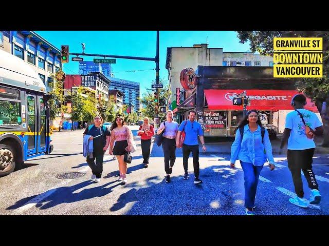 Vancouver Walk  - Downtown to Davie Village (Narrated)