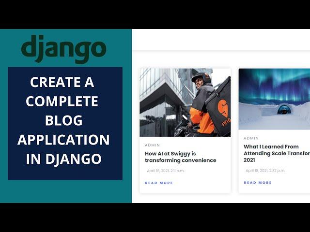 Blog application in Django | Create a complete blog Application Django | Learn Crud in Django