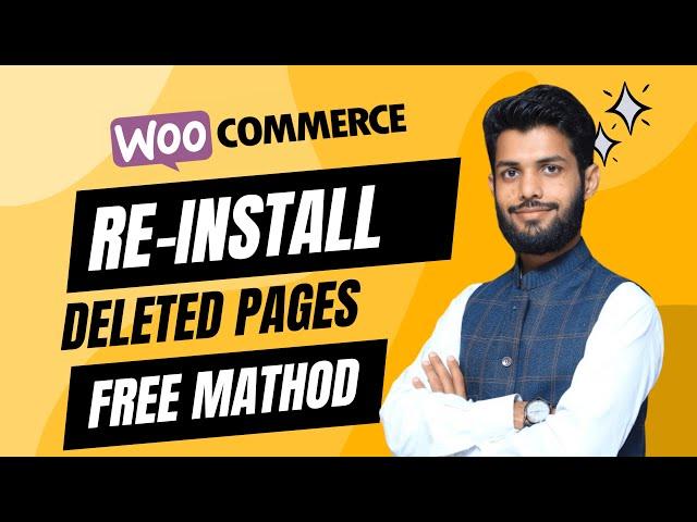 Restore WooCommerce Pages | Regenerate WooCommerce Deleted Pages | WooCommerce Tutorial 2024