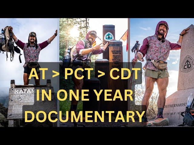 Hiking 7,400 Miles in 9.5 Months. AT, PCT, & CDT - a Calendar Year Triple Crown Documentary