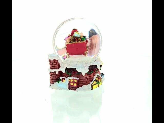 Santa's Gift Delivery Melody: Musical Christmas Water Snow Globe (PM-104)