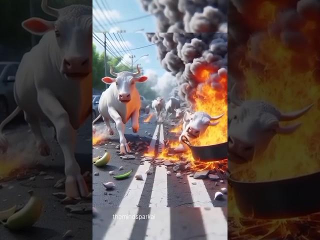 The Cow in the Fire:A Sudden Twist of Fate#hindi#ai
