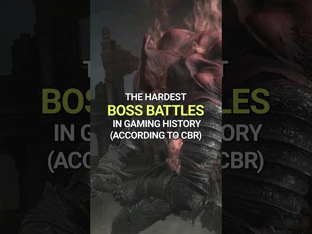 The Hardest Boss Battles In Gaming History #shorts #gaming #eldenring #sekiro #bloodborne #cuphead