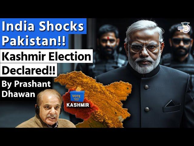 India Shocks Pakistan as Jammu Kashmir Election Dates Declared | Democracy will win!