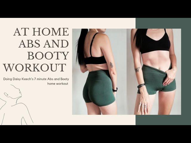 7 minute Abs and Booty home workout // inspired by Daisy Keech //Fashionlin