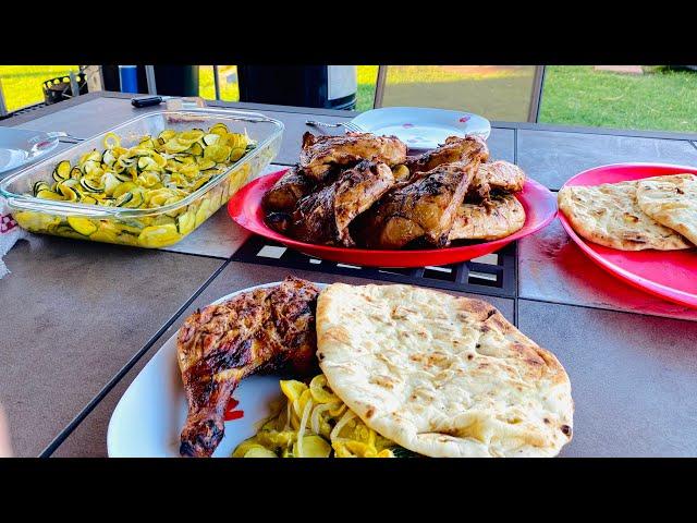 Smoked Tandoori Chicken | Weber Smokey Mountain | Grilled Naan