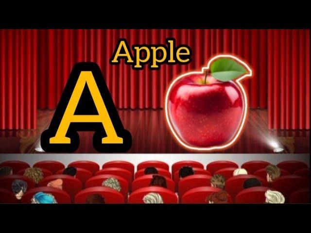 A Apple | phonics song | preschool learning | kids education | abc poem | little learners