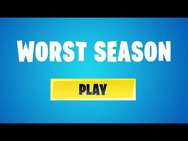 i tried the worst season in fortnite history