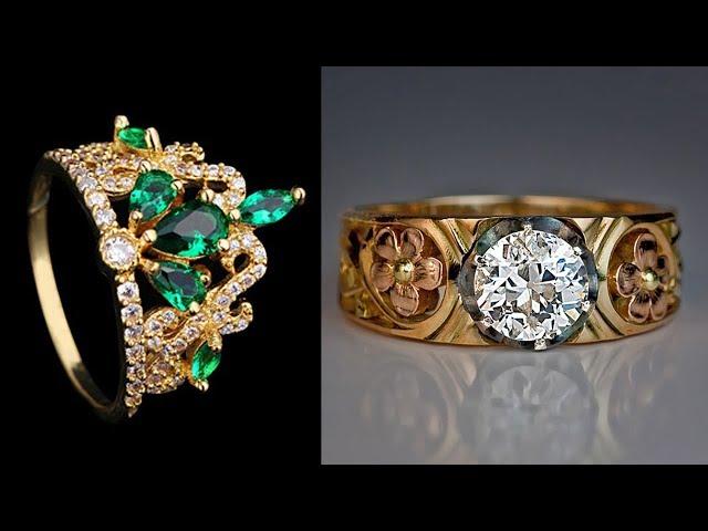 Latest Saudi Gold Light Weight Finger Ring Designs With Weight