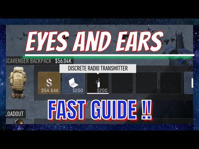 DMZ Season 4 *EYES AND EARS* Fast Guide !! Black Mous Faction Tier 4 Mission