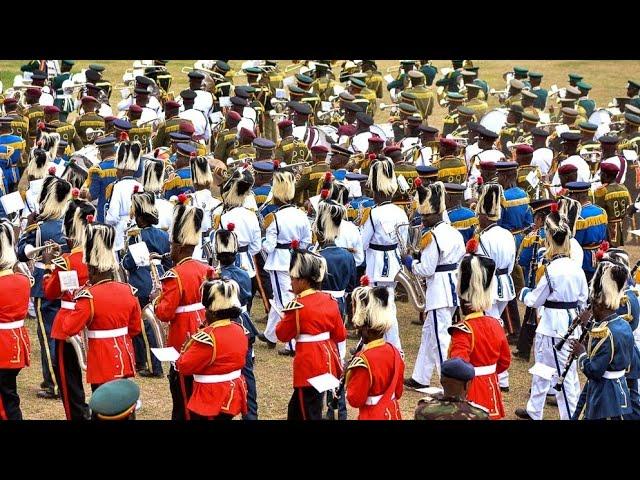 See the best mass band of the time beating of the retreat Nairobi show