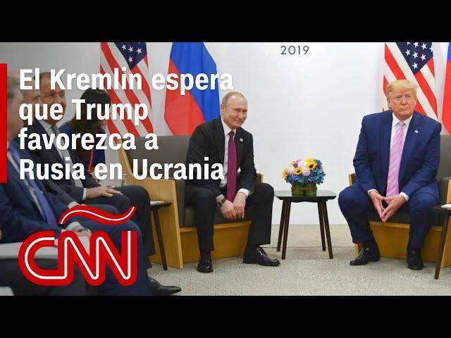 El Kremlin espera que Trump favorezca a Rusia sobre Ucrania