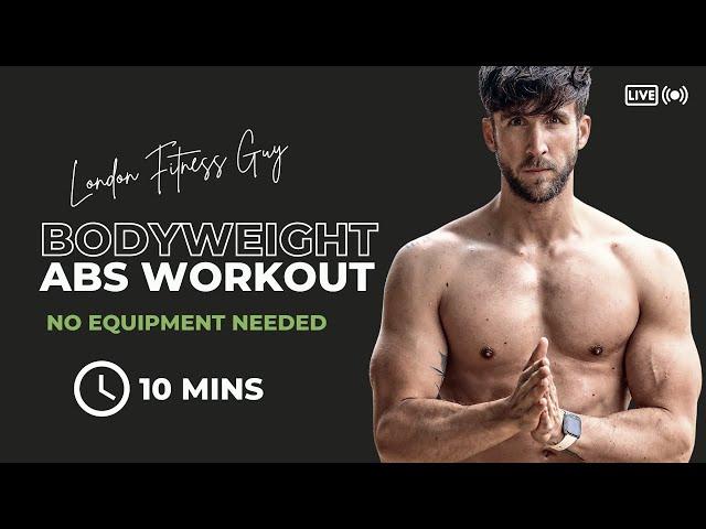 10minute ABS workout | No equipment | Bodyweight only