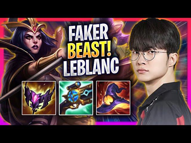 FAKER IS A BEAST WITH LEBLANC! - T1 Faker Plays Leblanc MID vs Tristana! | Season 2024