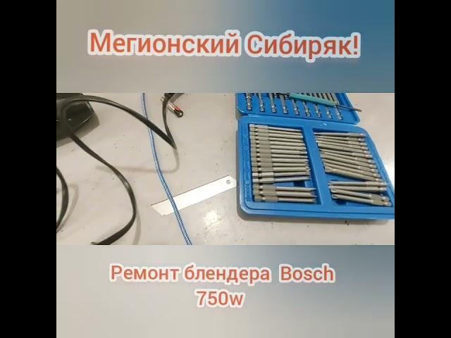 Ремонт блендера Bosch 750w