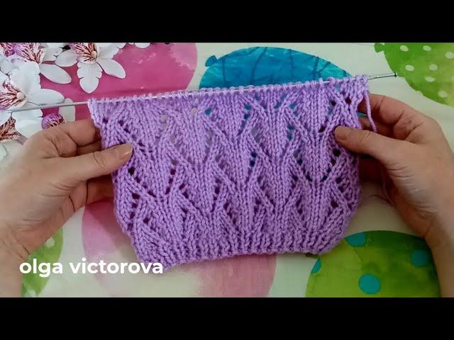 1155 ИМ ХОЧЕТСЯ ЛЮБОВАТЬСЯ БЕСКОНЕЧНО! Ажурный узор спицами Вязание спицами Knitting patterns