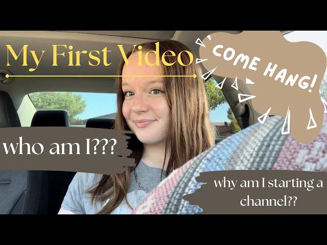 My First Youtube Video! Introducing myself and why i'm starting:)