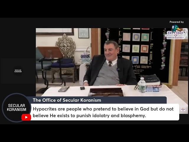 Rabbi Mizrachi on the idolatry of two religious groups