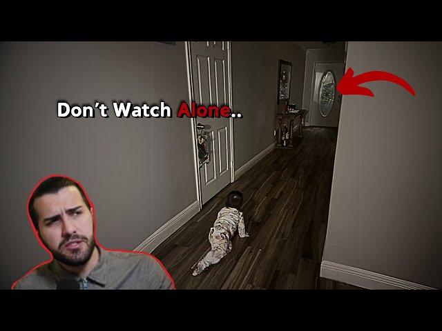 8 Terrifying Moments Caught on Camera: Baby Sees Chilling Figure in Empty Hallway!