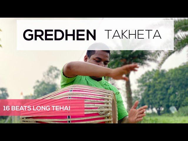 Gredhen Takheta Taklanta | Long Tehai | 16 Beats | Mridanga Tutorial 25 | Bimala Chaitanya Das
