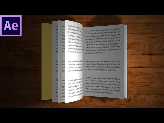 After Effects Tutorial  - 3D Flip book animation - 84