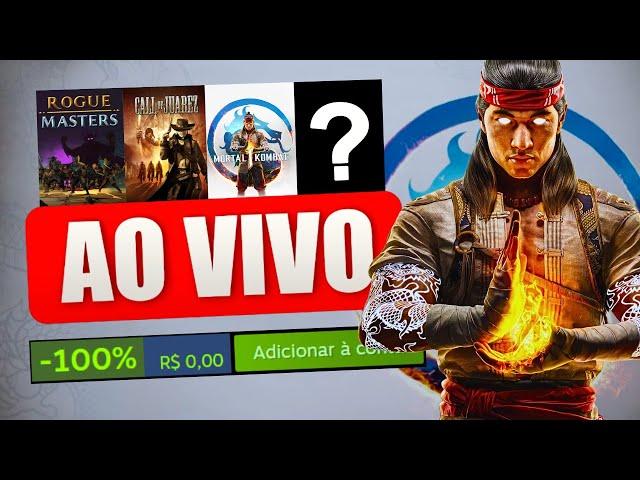 É HOJE! Sorteio de Mortal Kombat 1, mais jogos GRÁTIS, retrospectiva steam dos inscritos e mais!