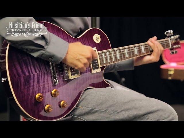 Gibson Custom Les Paul Custom Pro Electric Guitar, Purple Edge Burst