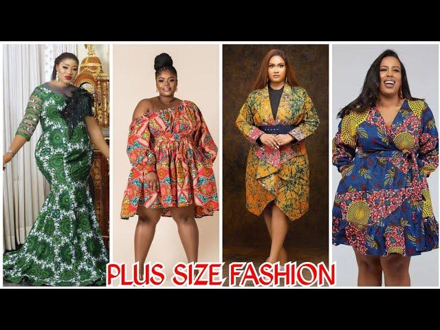 PLUS SIZE ANKARA STYLES 2023//Ankara styles for plus size ladies